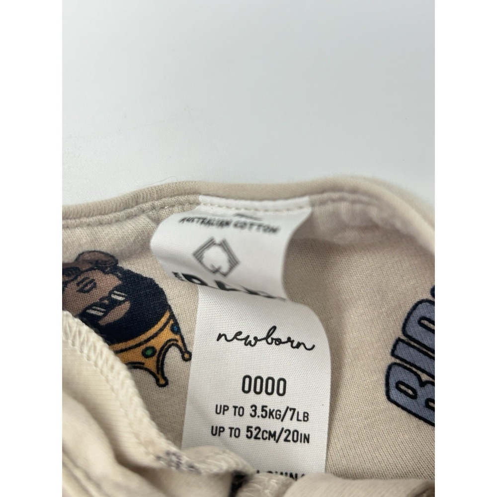Newborn Baby Notorious BIG  2pc  Romper Sleeper King of NY Set Pajamas - Picture 8 of 10